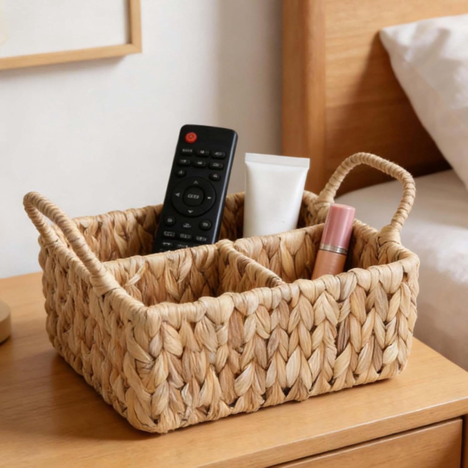 Diaper Caddy Organizer, Handwoven, Nursery Storage Bin