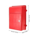 thumbnail image 4 of YOSADIER Boîte Murale Rouge en Polypropylène Support de Rangement pour Usage Extérieur Lot de 1, 4 of 5