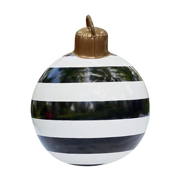 Bola inflable de Navidad Bola de Navidad de PVC Bola inflable Decoración personalizada 60 cm Bolas de fiesta de Navidad