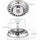 thumbnail image 3 of Kitchen Sink Strainer Plug, 4pc Kitchen Sink Strainer, Sink Strainer, 3 of 4