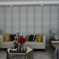 thumbnail image 4 of Art3d Gray PVC 3D Wall Panel Diamond Wall Panel Jagged Matching 19.7" x 19.7" (12-Pack), 4 of 5