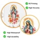 thumbnail image 4 of Calcomanía Religiosa para Pared, Decorativa de Pelar y Pegar, Arte en PVC para Pared, Vinilo con Imagen de la Virgen María, 38x29cm para Decoración del Hogar, 4 of 7