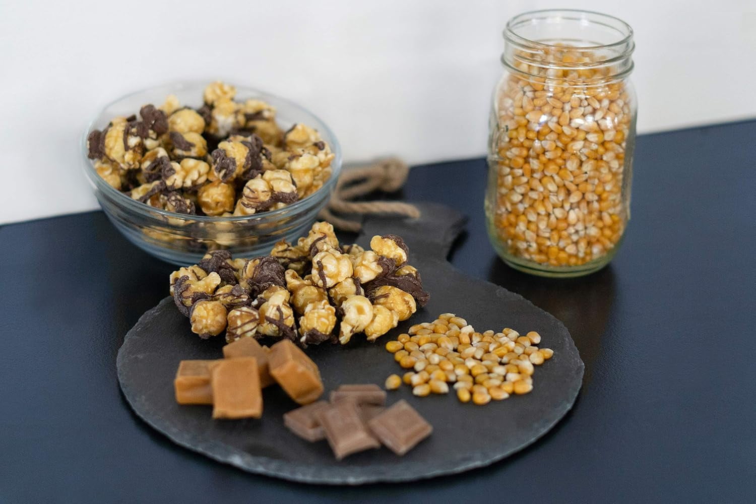 Jd's Snack Factory Chocolate Caramel Popcorn – Chocolate Drizzled Caramel Popcorn, 120 oz