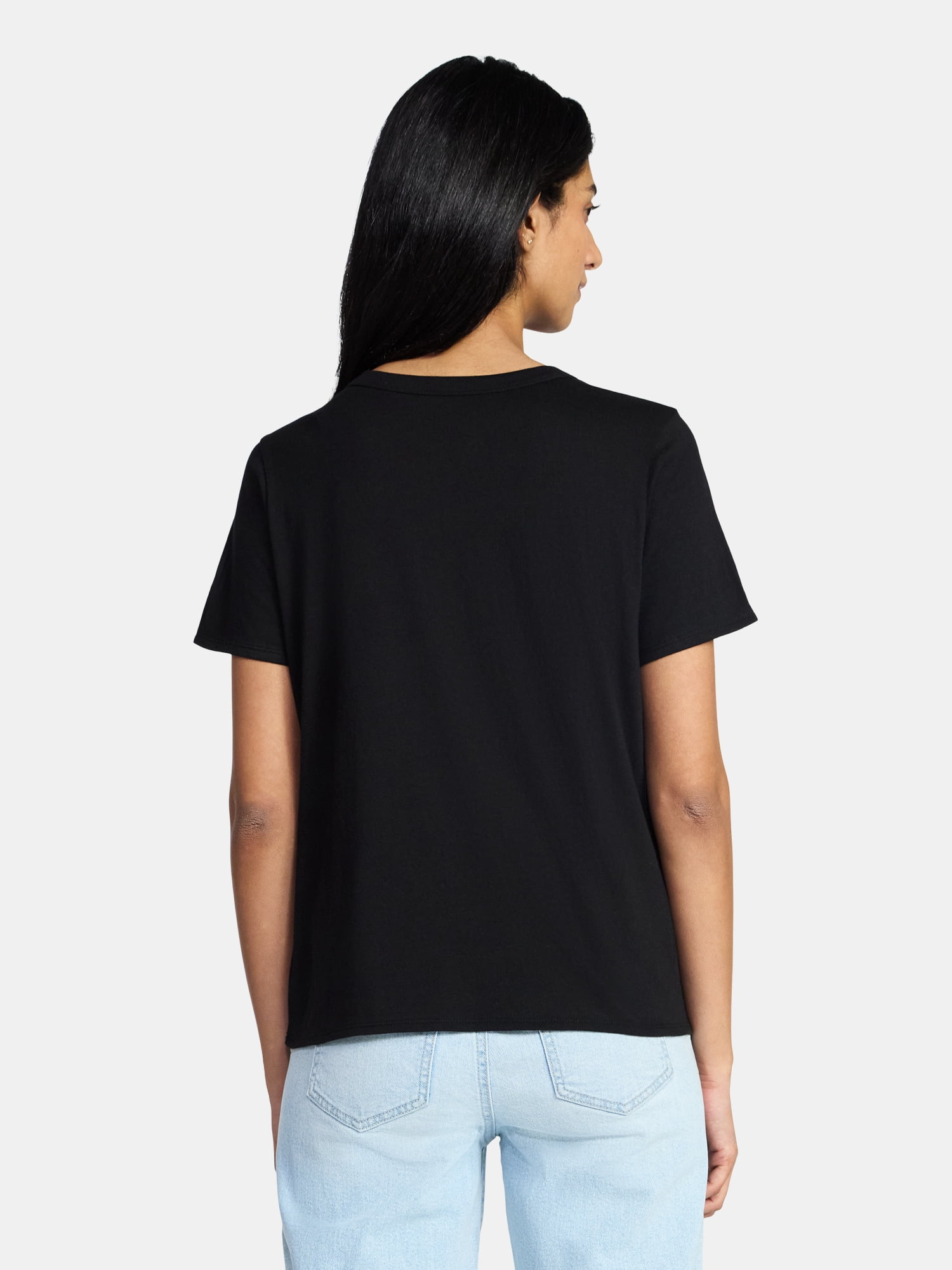 Music Collective Women's Graphic Everyday Tee with Short Sleeves, Sizes XXS-XXL