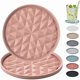 thumbnail image 1 of wonima44 Silicone Coasters for Drinks[2 Pack for Office]- Cup Mat for Tabletop Protection-Non-Slip, Non-Stick, Coffee Table Decor, Great Gift for Any Occasion, Pink, 1 of 1