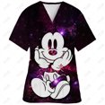 thumbnail image 3 of Ropa de enfermería navideña con estampado de dibujos animados de Minnie y Mickey Mouse, camisetas de mujer, uniforme de trabajo de manga corta para mascotas, camisa de disfraz, 3 of 5
