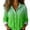 Green, variant on Breezora Women's Blouse Waffle Texture Button Down Long Sleeve Fall Shirt for Cozy Work and Camping Comfort L Size Green