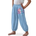 thumbnail image 3 of DISNIMO Blue Axolotl Harem Pants Kids Bloomer Harem Pants for Boys Harem Bloomers Size 3-7 Bloomer Trousers for Kids Harem Bloomers Long Beach Pants Boys Jogger Pants Casual Fall Soft Pants Kids, 3 of 7