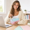 thumbnail image 6 of Cute House Pencil Case Pouch Large Capacity Pencil Case with Zipper Pen Holder Wide-Opening Pencil Case Bag Pouch Makeup Organizer Storage for Office Supplies, 6 of 6