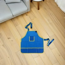 LEDMOMO 1Pcs Waterproof Cloth Painting Smock for DIY Drawing Blue