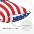 thumbnail image 3 of Sikiie America Flags3 Print Plush Pillow Cover, Wrinkle-proof and Stain-resistant Pillow Protector without Pillow Core, Home Decoration-20"x30", 3 of 6