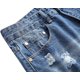 thumbnail image 3 of Vaqueros de mezclilla de pierna recta, ajustados, desgastados y desgastados para hombre, 3 of 5