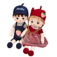 thumbnail image 1 of Set de muñecos de peluche para pareja de 60 cm con trajes de fresa, 1 of 2