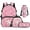 Floral Axolotl, variant on Garronmavis Kids Boys Backpack with Lunch Box, 4-Piece Set Includes Backpack, Lunch Bag, Pencil Case, Water Holder Case, Lightning Tiger Large Capacity School Backpack with Front Pocket