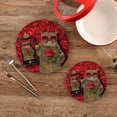 thumbnail image 2 of SKYSONIC Funny Cat Selfie Pot Holders Trivets, 2 Pcs Heat Resistant Trivets,Rose Phone Funny Cotton Thread Weave Mats for Hot Pads Pans Pot Bowl Teapot for Kitchen Decor, 2 of 7