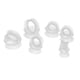 thumbnail image 5 of 7 pares de tapones para los oídos, aros de acrílico, túneles para los oídos de silicona, Piercing a la moda Claro Hugo Medidores de tapones de silicona para los oídos, 5 of 10