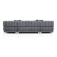 thumbnail image 6 of Maklaine Modern U-Shaped Velvet Sectional Sofa with 6 Pillows in Gray, 6 of 7