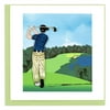 Quilled Golfer Card