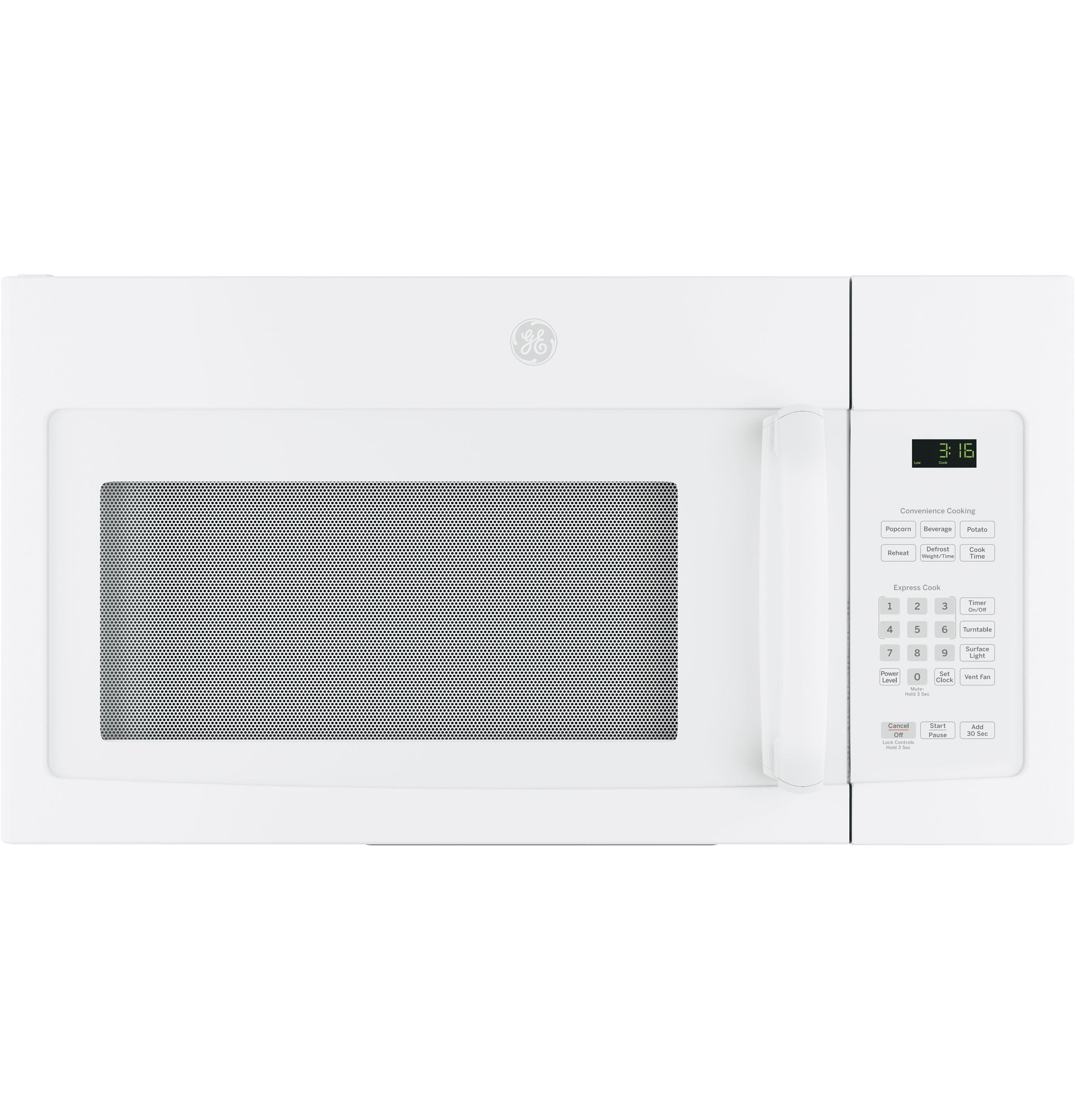 GE 1.5 CU.FT. OVER-THE-RANGE MICROWAVE OVEN, WHITE, 950 W - Walmart.com