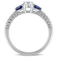 thumbnail image 4 of Everly Women's Sapphire 10K White Gold Engagement Ring, 4 of 7
