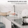 thumbnail image 4 of HEALEEP 4pcs Bathtub Guard Transparent Shower Splash Guard PVC Easy to Clean for Toilet Use, 4 of 8