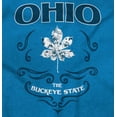 thumbnail image 2 of Cute Ohio Girl Pride Pretty Floral Women's Graphic T Shirt Tees Brisco Brands X, 2 of 6