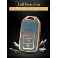 thumbnail image 4 of 2016-2022 for Honda Key Fob Cover, Premium Soft TPU Full Protection Key Fob Case for Honda Accord Civic CRV Pilot Ridgeline Passport Smart Remote Protector (Size B-Ivory), 4 of 14