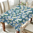thumbnail image 4 of SKYSONIC Daisy Flower Tablecloth Waterproof Washable Polyester Square Table Cover Durable Tablecloth for Kitchen Dining Table Party Decor (60 X 120 Inch), 4 of 7