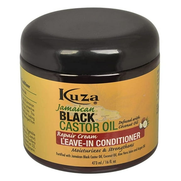 Kuza Jamaican Black Castor Oil Leave-In Conditioner 16oz (Pack of 3)