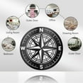 thumbnail image 2 of Compass Iron Wall Art Decorations Black Metal Wall Art Decor Compass Pattern Wall Sculptures for Home Kitchen Patio Bedroom Living Room Bathroom Office Outdoor Indoor Decoration DIY, 2 of 7