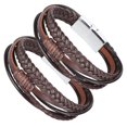 thumbnail image 2 of EOTVIA Leather Bracelet, Fashion Hand‑Made Bracelet, For Travel Friends Business Parties, 2 of 8