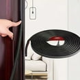 thumbnail image 2 of 20 Feet Rubber Weather Stripping Door Seal Strip, Self-Adhesive Backing D-Shape brown, 2 of 8