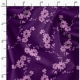 thumbnail image 2 of Soimoi Poly Taffeta Purple Fabric By the Yard - 56 Inch Wide - Florals, Leaves Print Fabric - Elegant & Beautiful Patterns for Fashion and Home Decor Printed Fabric, 2 of 6