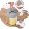 thumbnail image 5 of Spice dispenser Spice jar 4 compartments Spice jar Salt jar Sugar jar Spice container Salt and Pepper Grinders For Kitchen Bbq Gray Sea, 5 of 5