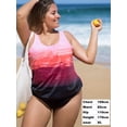thumbnail image 2 of BIKINX Tankini Swimsuits for Women Plus Size Swimwear Tummy Control Two Piece Bathing Suits, 2 of 6