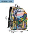 thumbnail image 2 of FORMRS Unisex School Backpack 17" Student Travel Bag with Laptop Compartment, Art Path, 2 of 7