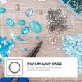 thumbnail image 3 of 100pcs Stainless Steel Jewelry Connecting Ring Stainless Steel Twisted Jump Rings, 3 of 8