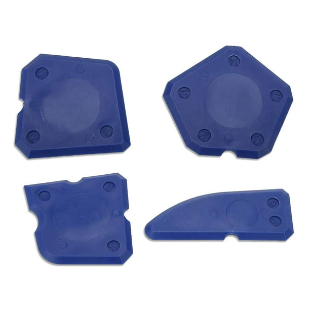 Speravity 4 Uds. De removedores de sellador, esparcidor de cemento de vidrio, raspador de silicona de mano, escurridores de Gel, herramientas de calafateo Artesanía Azul Speravity TO008331-01B