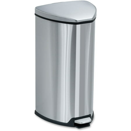 - Safco, SAF9686SS, Hands-free Step-on Stainless Receptacle, 1, Stainless Steel