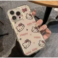 thumbnail image 4 of Sanrio Hello Kitty KT Funda con lazo para Samsung Galaxy A34 5G A55 A35 S24 Ultra S22 Note 20 A54 A13 Funda de silicona, 4 of 5