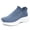 Blue, variant on Women's Slip-On Walking Shoes, Lightweight and Breathable Mesh, Anti-Slip Casual Sneakers
