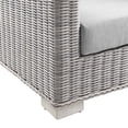 thumbnail image 5 of Lounge Sofa, Light Grey Gray, Rattan, Wicker, Outdoor Patio Balcony Cafe Bistro Garden Hospitality Restaurant, Modern Contemporary HB33479, 5 of 8