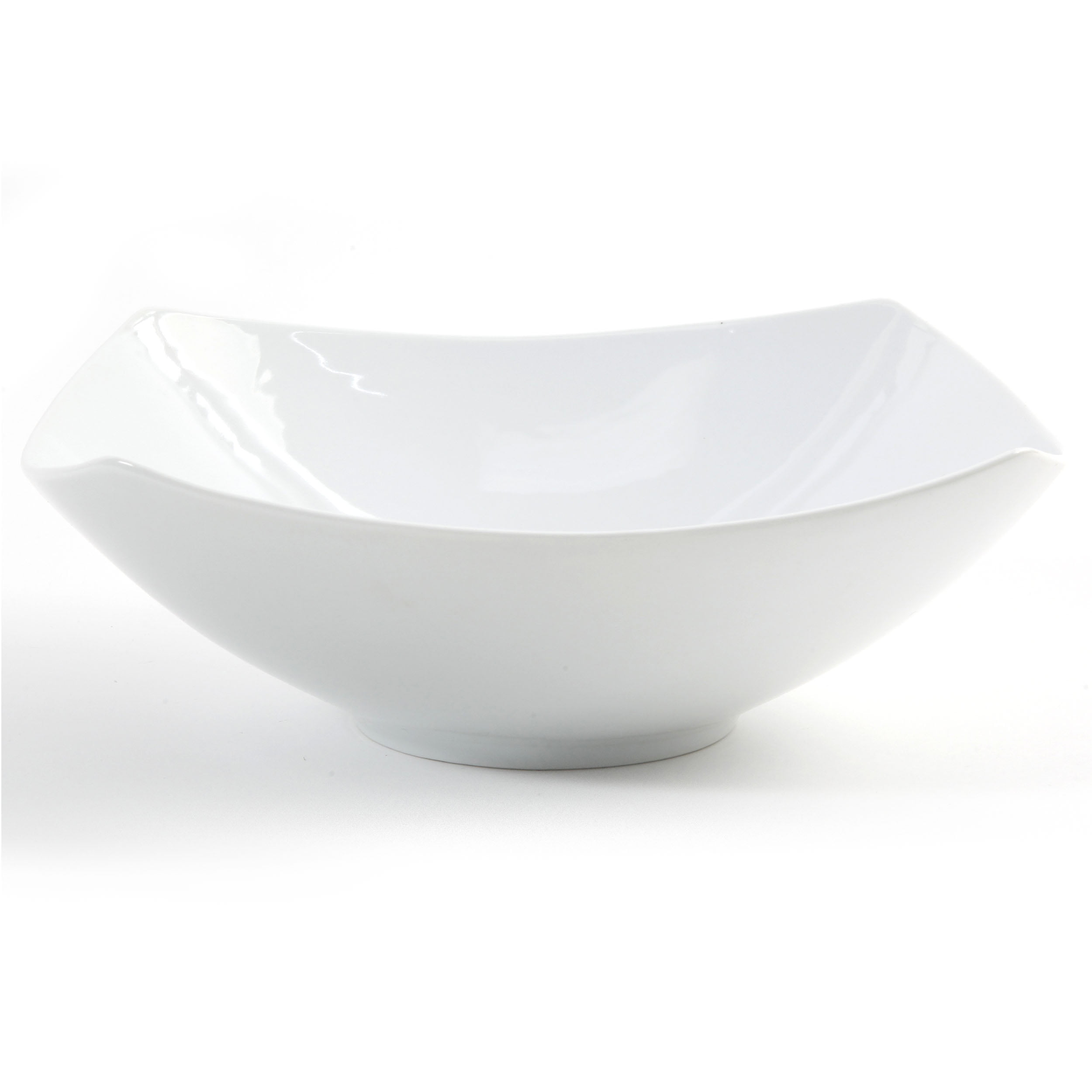 Gibson Elite Gracious Ceramic 13 In. Dining Bowl, White