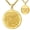 St. Cecilia, variant on St. Christopher Necklace for Men, 14K Gold Plated Patron Saint Medal, Catholic Gift with 22"+2" Chain
