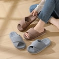 thumbnail image 4 of Willtoo Slippers for Women Memory Foam House Bedroom Corduroy Crossbands Open Toe Slides Sandals Shoes Comfy Trendy Gift for womens Anti-Skid sole, 4 of 4