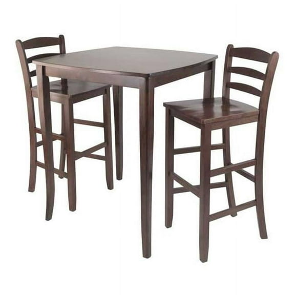 3pc Inglewood High- Pub Dining Table with Ladder Back Stool