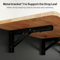 thumbnail image 3 of Noelse Kitchen Island with Storage & Drop Leaf, Rolling Island Table with Spice Rack & Towel Bar for Small Kitchens, Black, 3 of 10