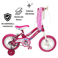thumbnail image 4 of Bicicleta Infantil Niñas R12 Ruedas Auxiliares Goma Unibike - Sunny, 4 of 7