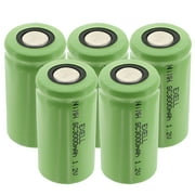 5x Exell 1.2V 3000mAh SubC Size NiMH Rechargeable Flat Top Batteries USA SHIP
