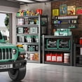 thumbnail image 2 of IKIMI 82"H 5-Tier Metal Garage Shelving, 2500Lbs Heavy Duty Adjustable Garage Storage Shelves for Home, Garage, Basement, 82.48"H x 48"W x 18"D, 2 of 7